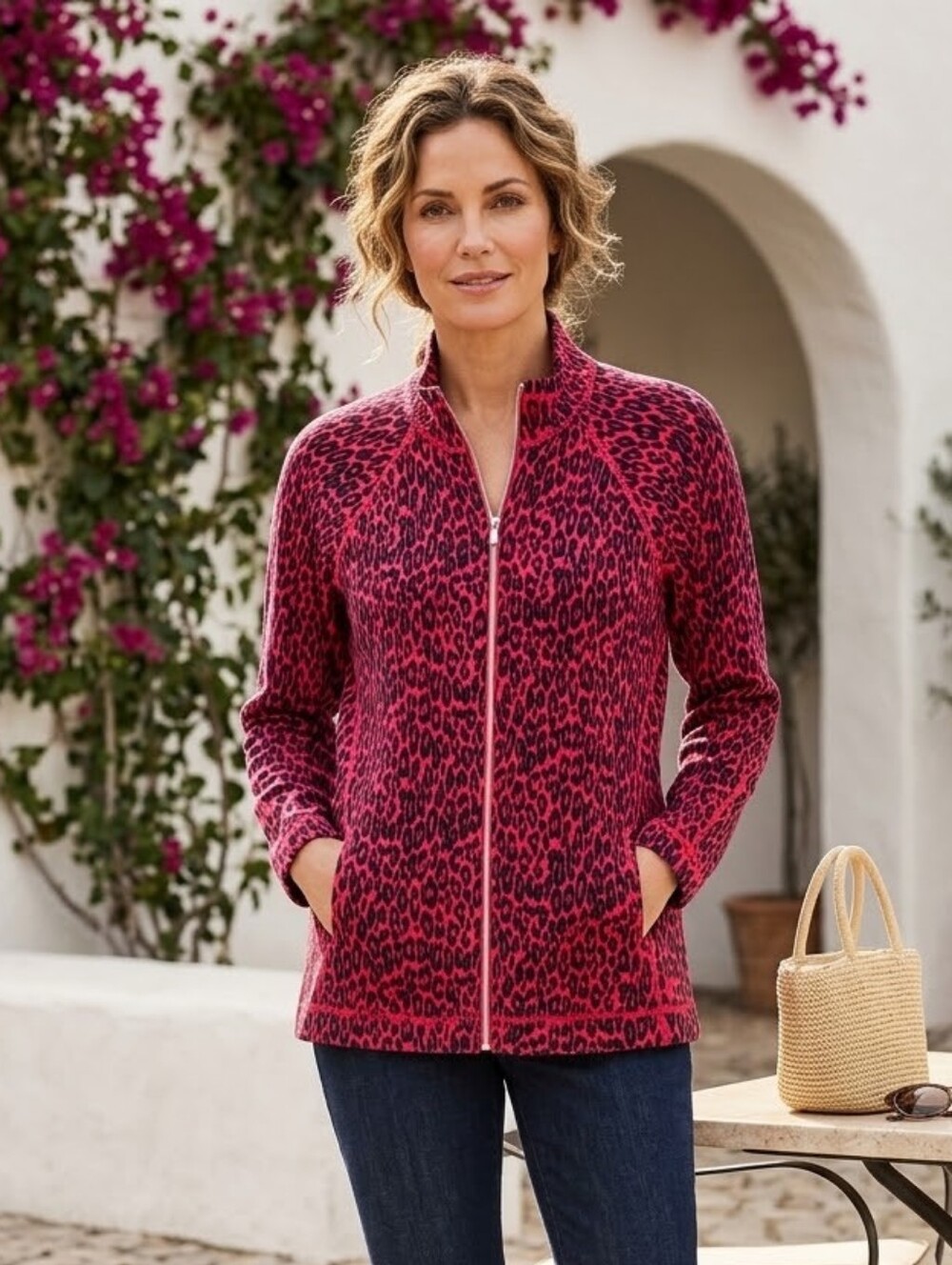 Tommy Bahama Aruba Long Sleeve Cat's Meow Full Zip Cardigan Sweater Sz XL
